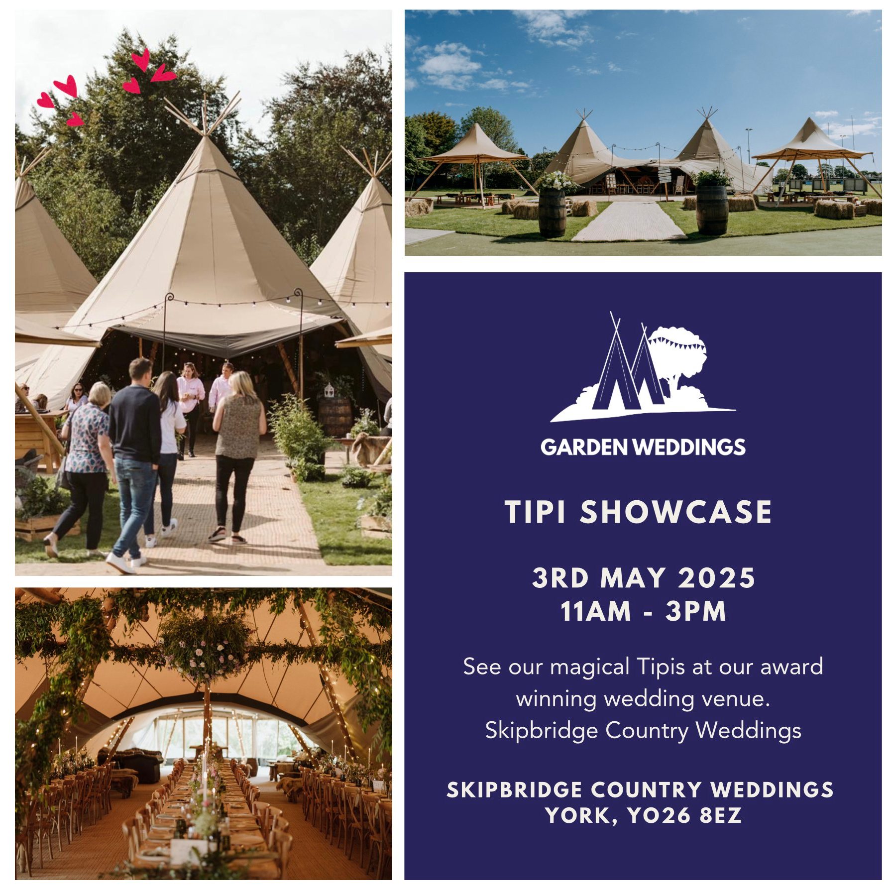 Garden Weddings - ⛺ Tipi Showcase - 3rd May 2025 ⛺ Join... | Facebook
