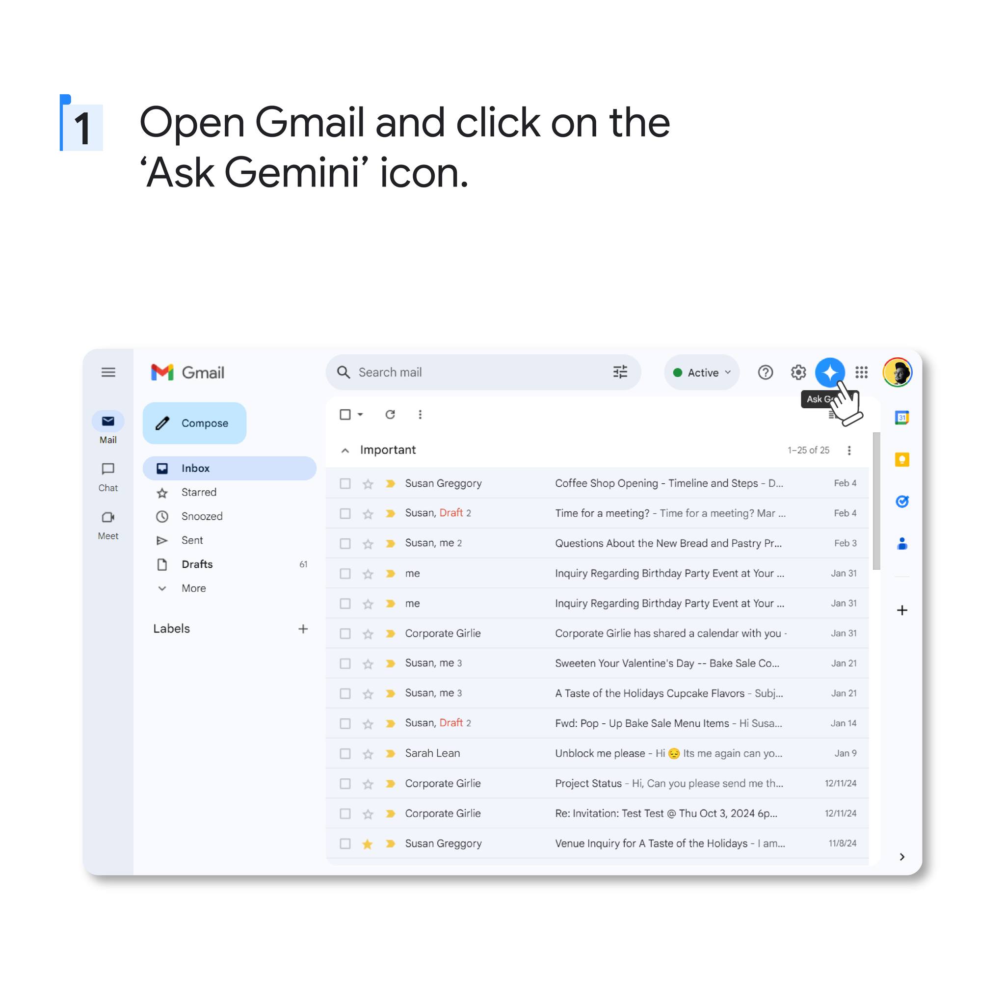 Gemini in #Gmail helps you find attachments in a snap