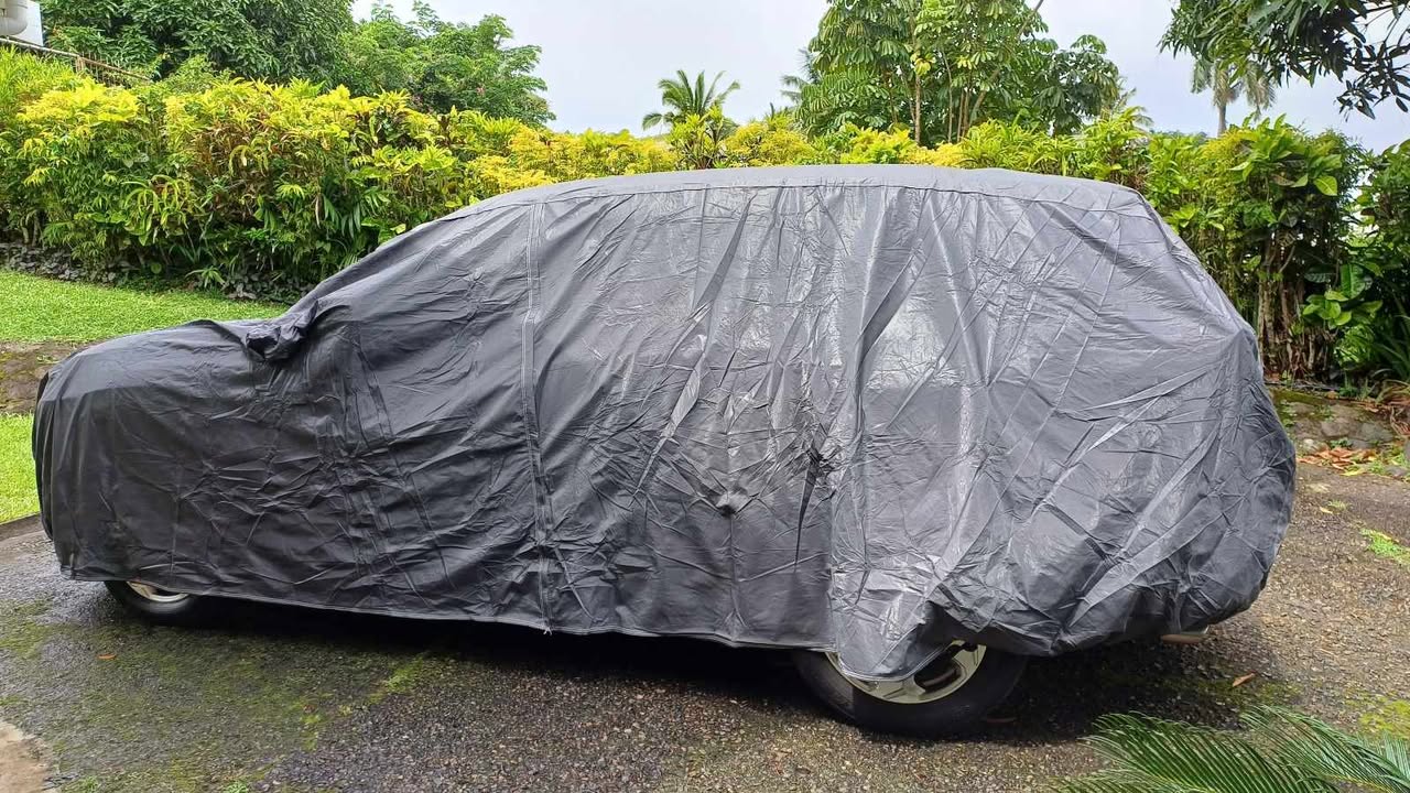 5 Layer Car Cover Breathable Waterproof Layers Outdoor Indoor Fleece Lining Fij