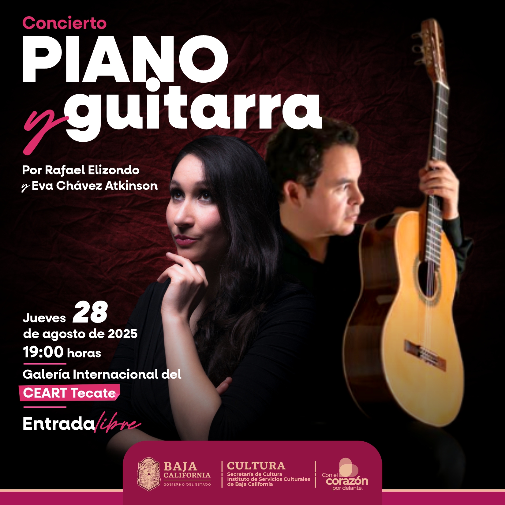 CEART Tecate - 🎹🎸 Concierto de grandes maestros🔥 La... | Facebook