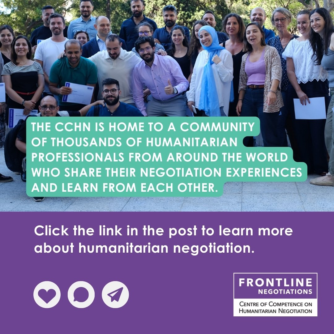Centre of Competence on Humanitarian Negotiation - CCHN | Geneva