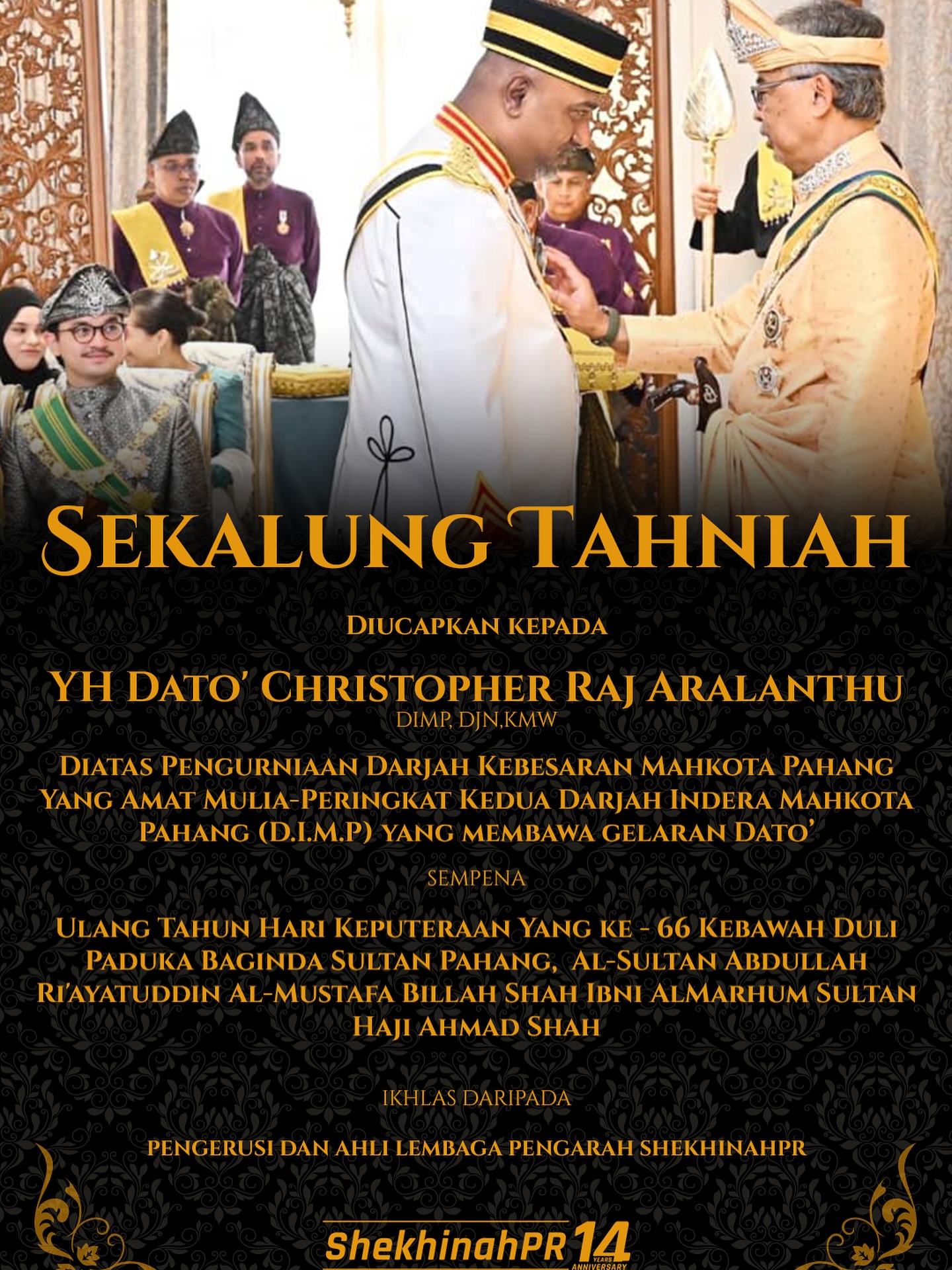 Shekhinah - Sekalung Tahniah Keluarga ShekhinahPR mengucapkan setinggi ...