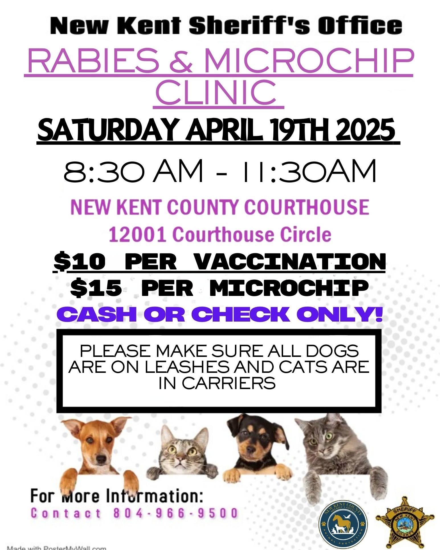 New - 🐩🐈 Don't forget 🐩🐈 The New Kent Sheriff's Office Animal ...