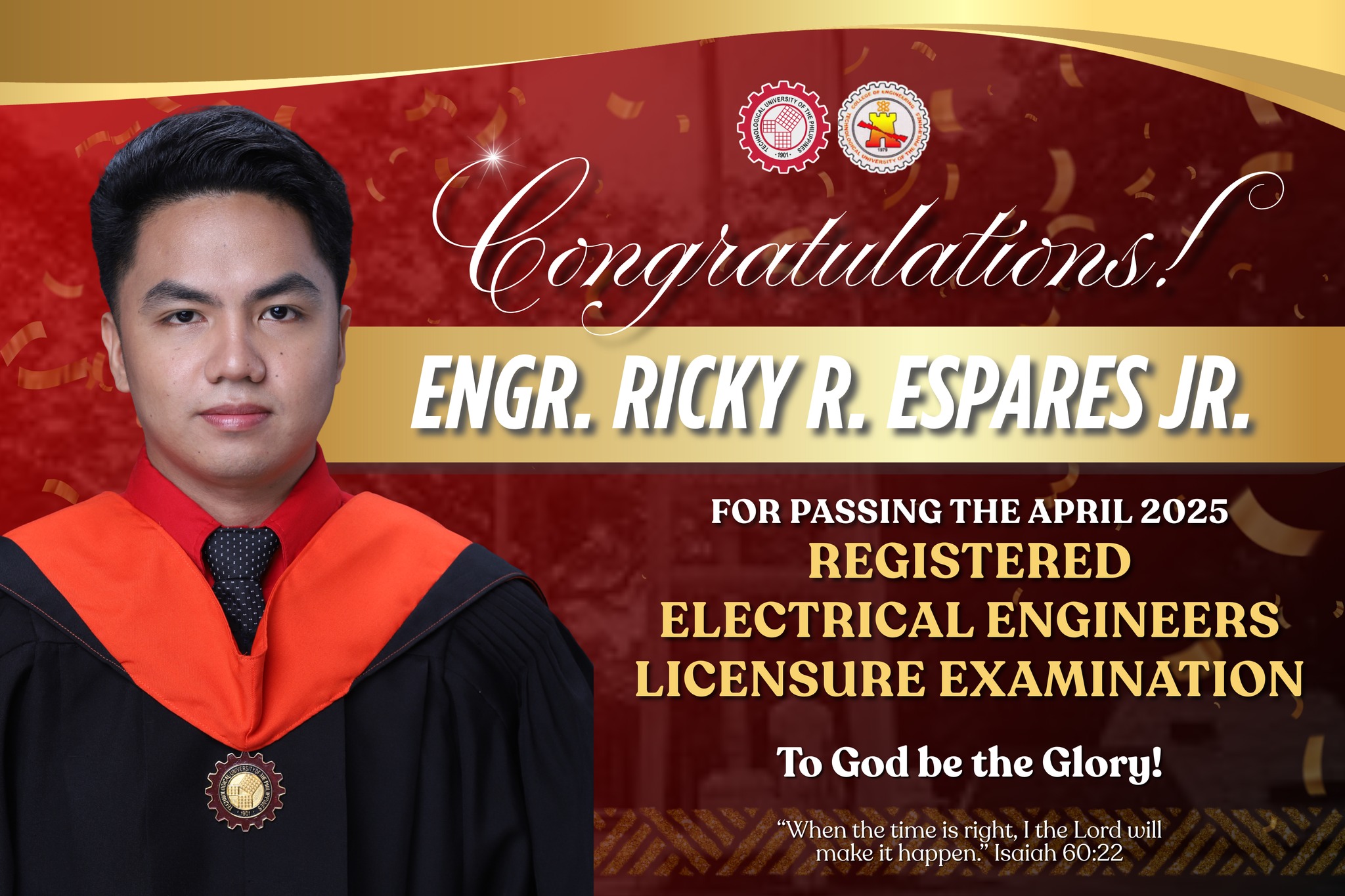 Engr Designs - Congratulations Engr. Ricky! for passing... | Facebook
