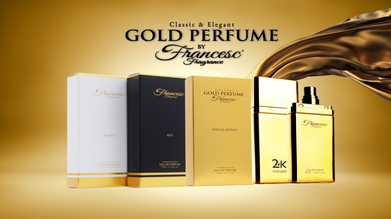 Classic & Elegant Gold Bar Perfume By Francesc & Fragrance Home