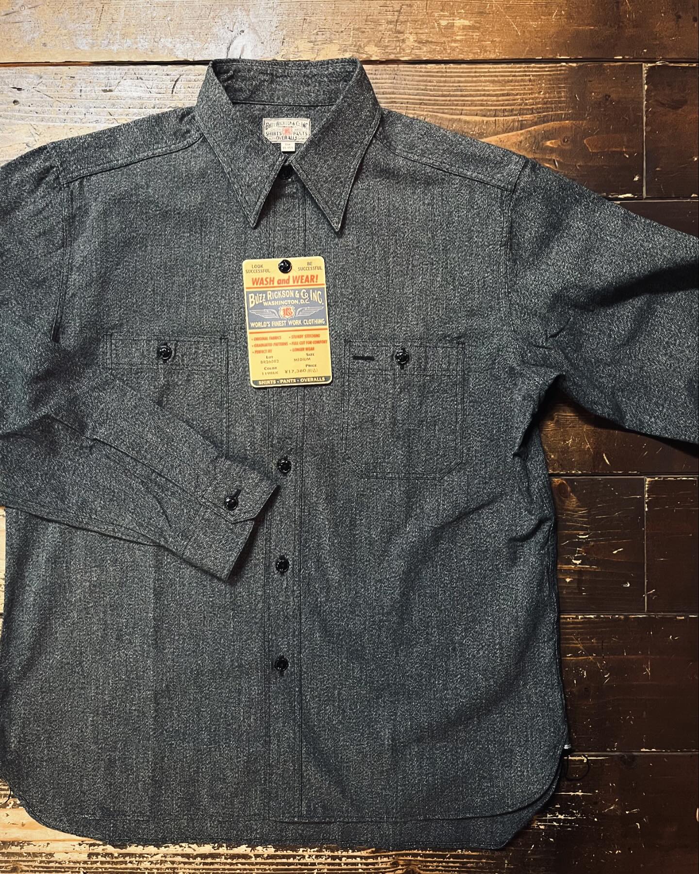 Buzz Ricksons BR26082 黒っぽく MEDIUM 119BLK