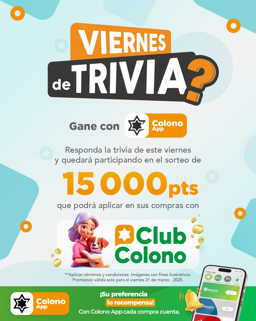 Colono - 🎉 ¡Viernes de Trivia! 🎉 Participe hoy viernes en nuestra ...