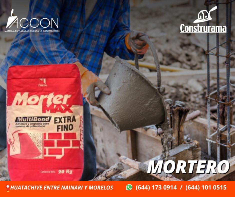 Materiales ACCON - Morter Max, ideal para tus colaciones 😀 ¡Haz tu ...