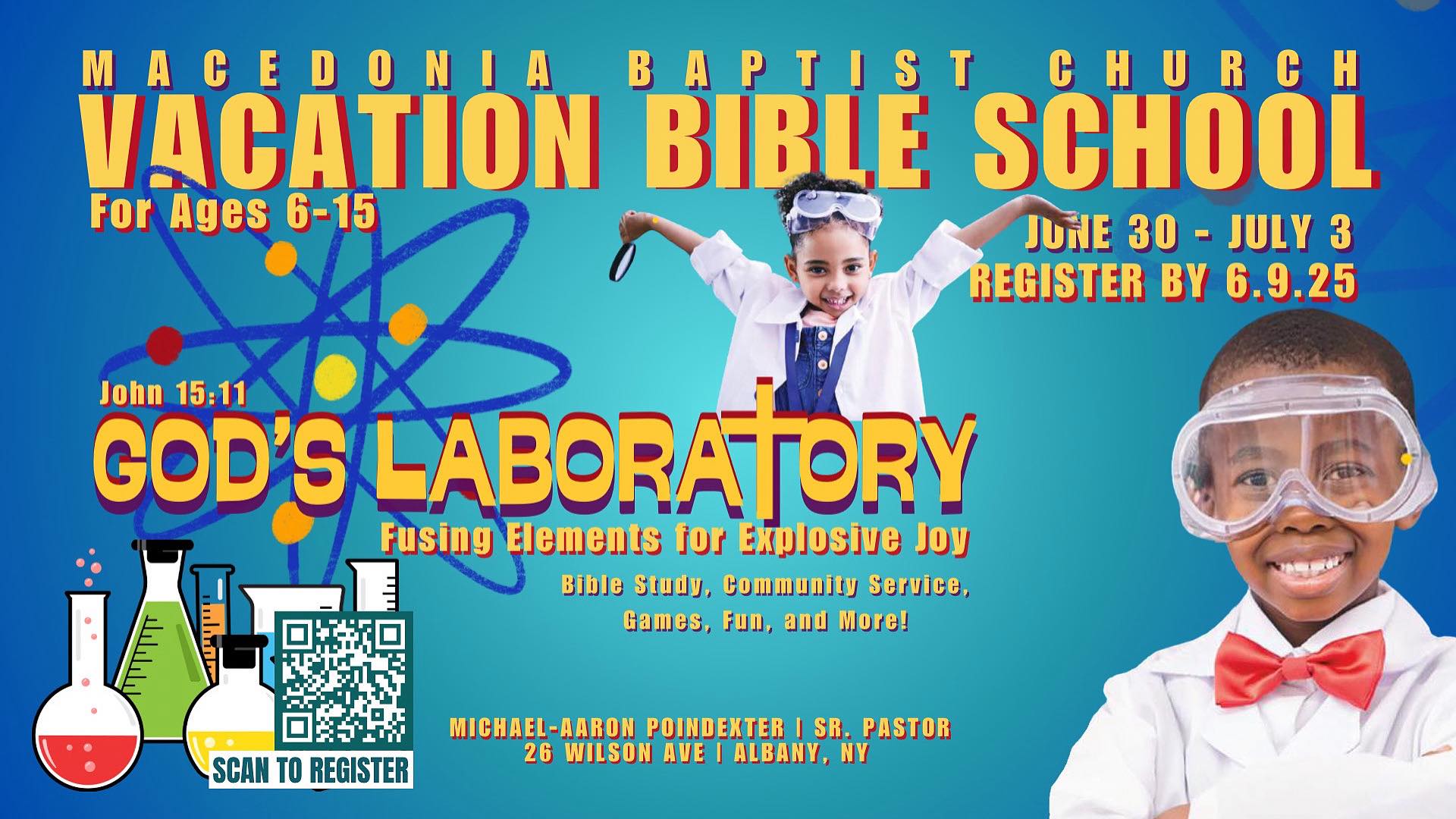 Macedonia - God’s Laboratory is open for discovery! At VBS 2025 ...