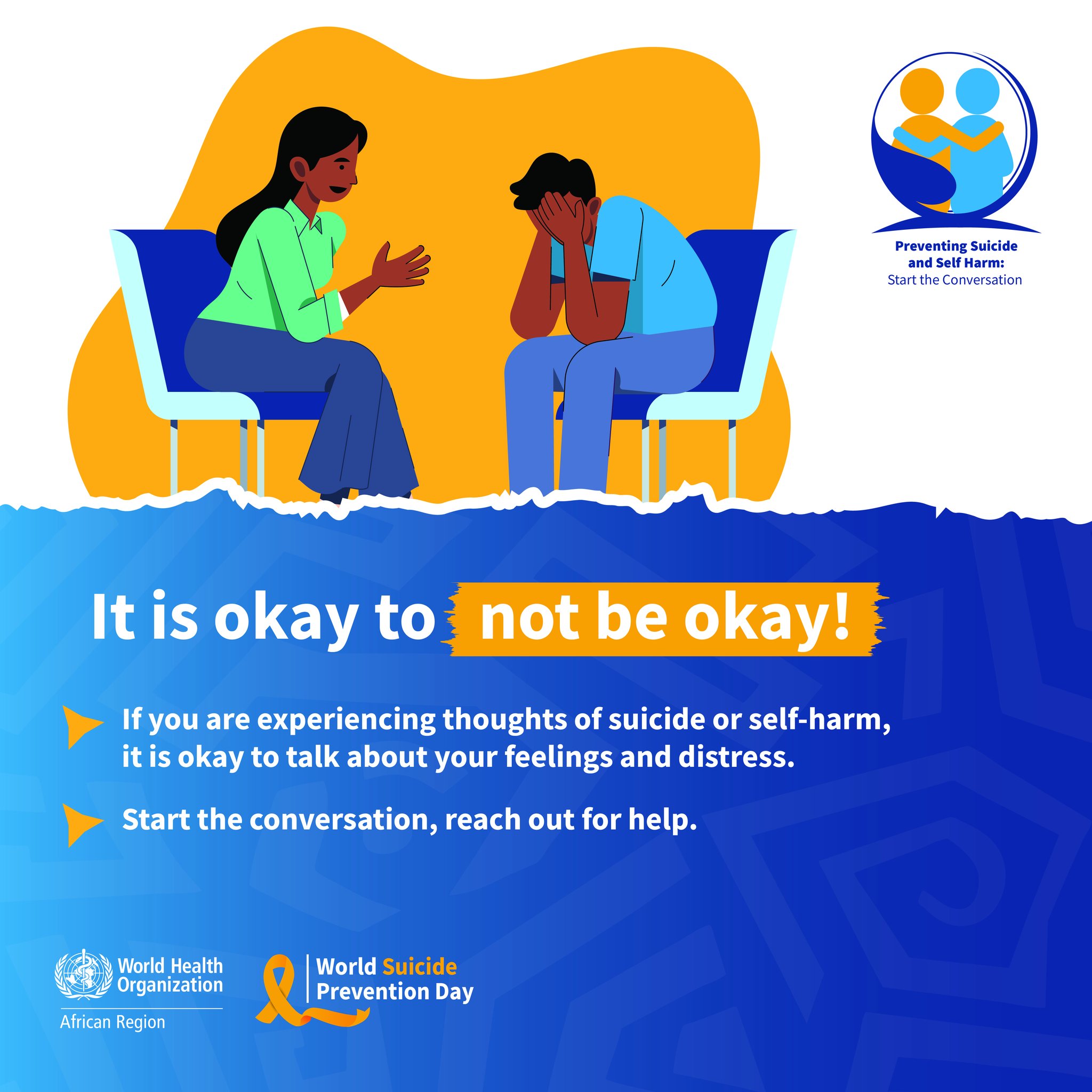 World - If you are having thoughts of suicide: 🔸 Remember, it is okay ...