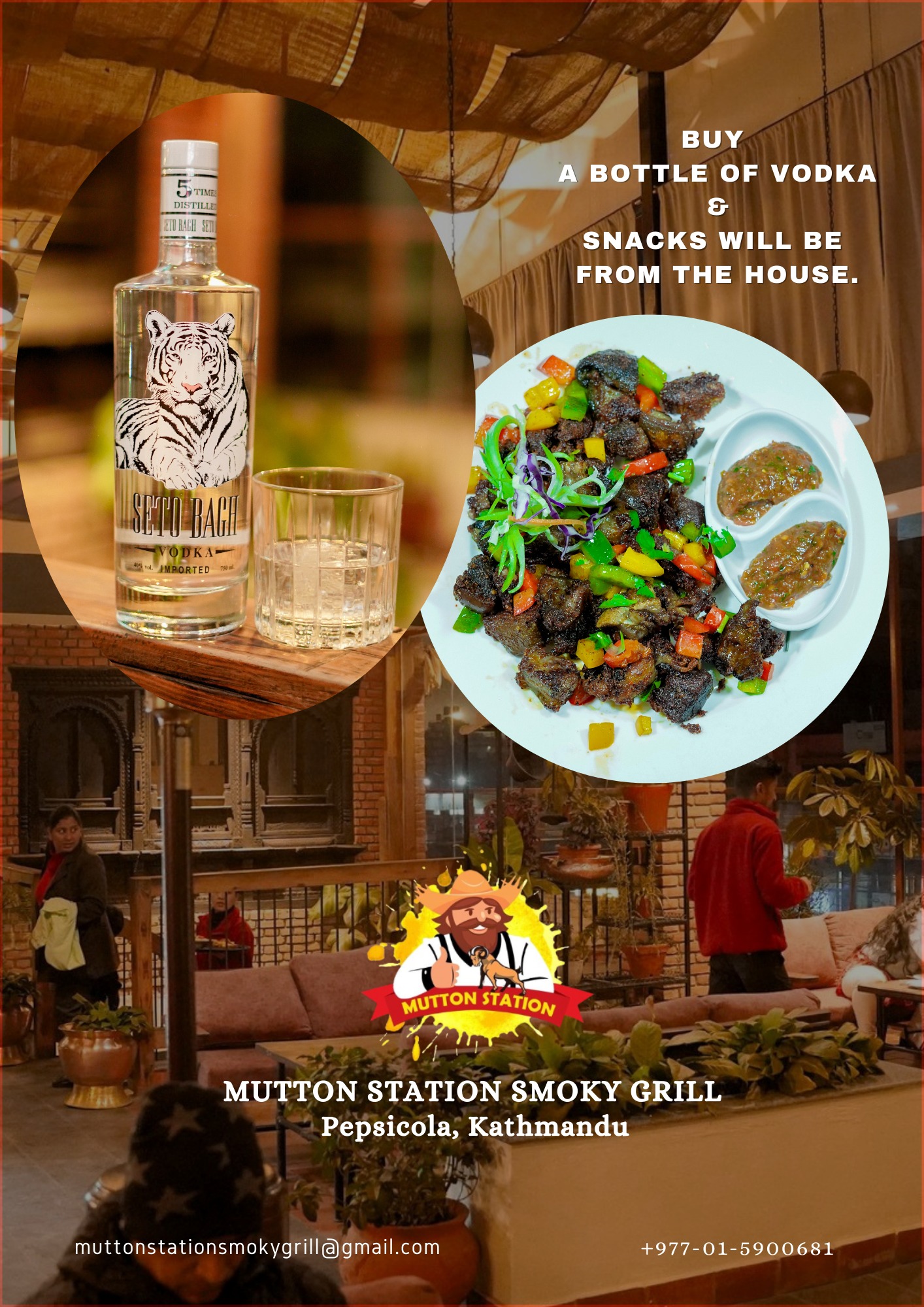 Mutton - HAPPY WEEKEND. No worries of snacks !!! Just buy a bottle of ...