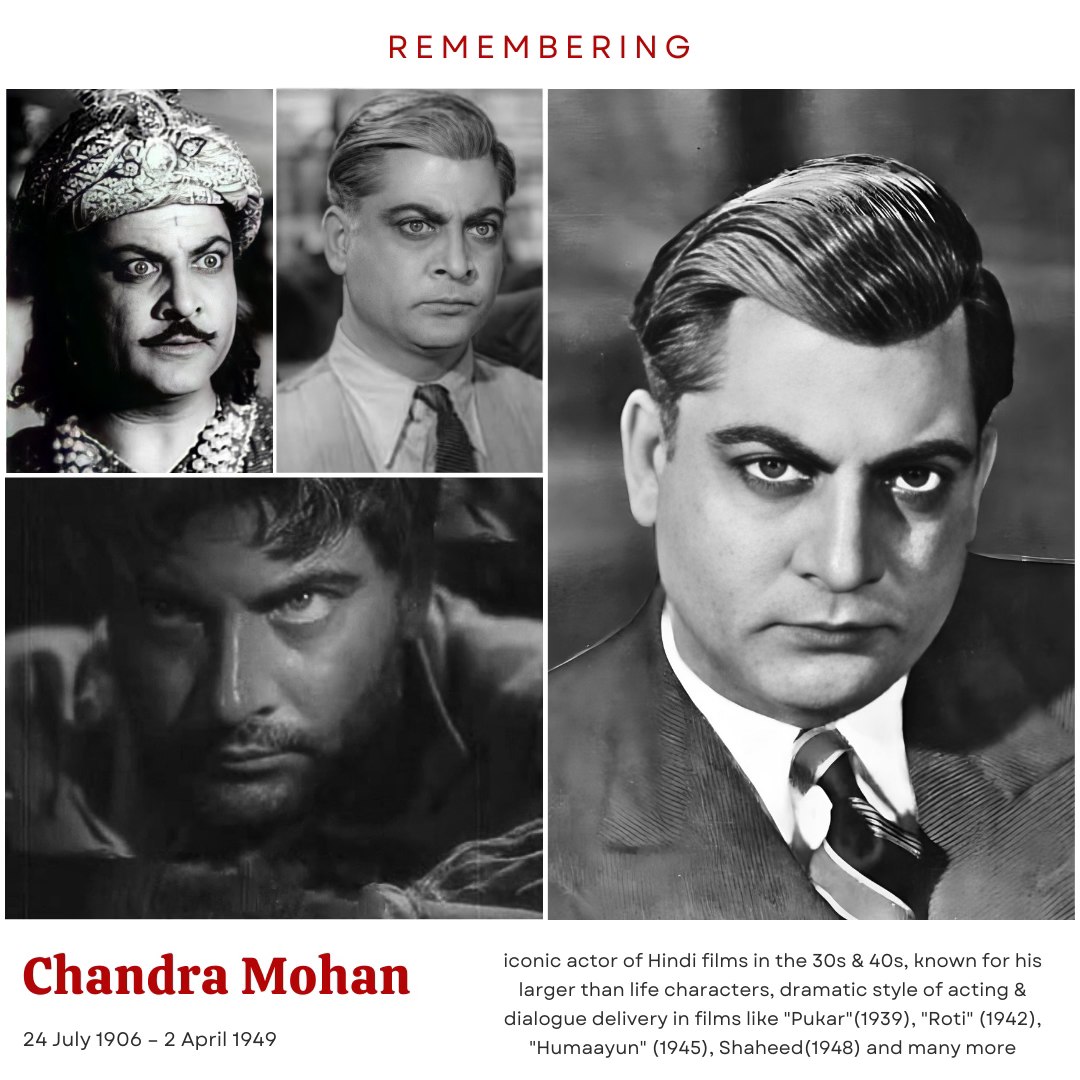 Tasweer - Chandra Mohan was an iconic actor in Hindi films in the 1930s ...