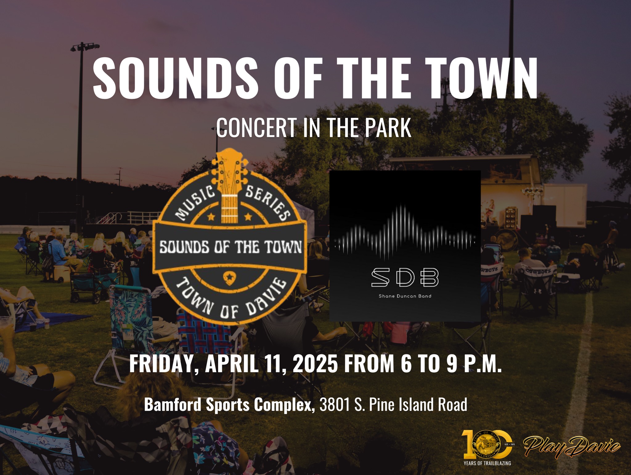 🌳🎶 Sounds of the Town is back April 17, 2026, at Bamford Sports