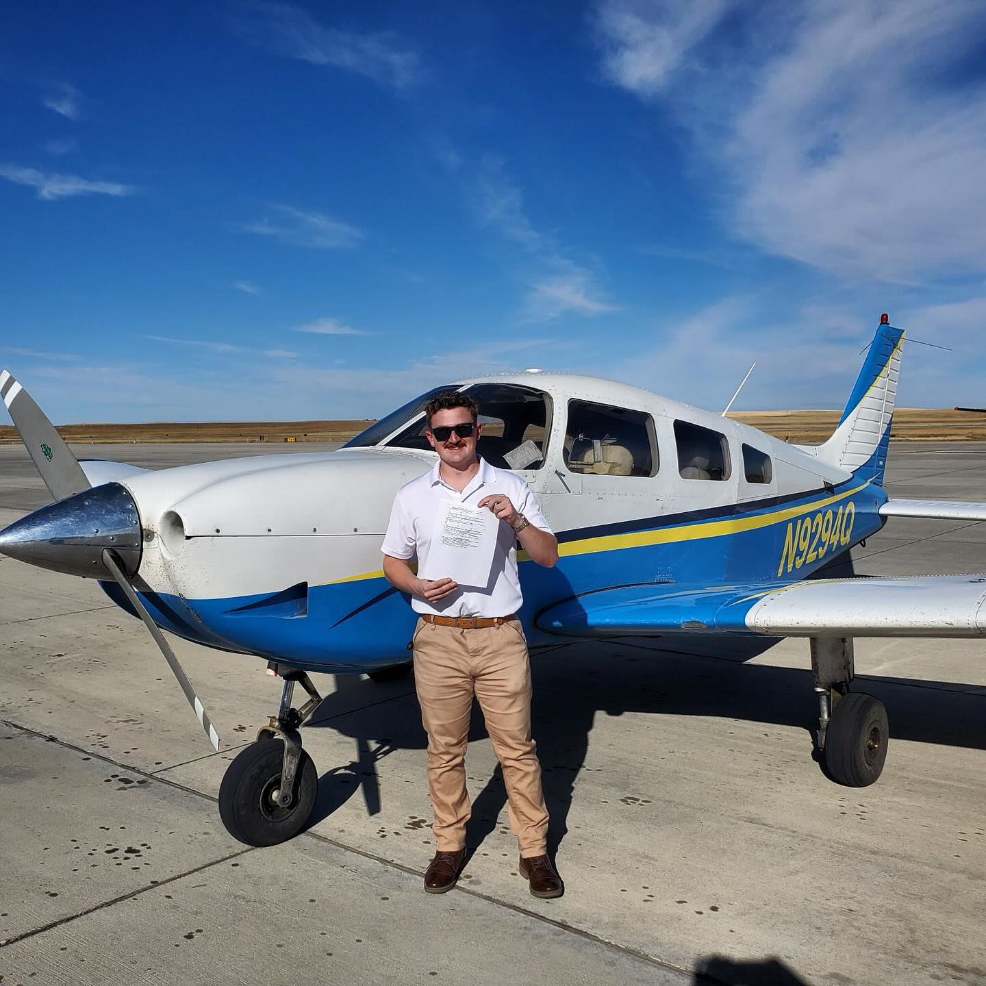 Plane Training - Congratulations to Hadden R. for earning...