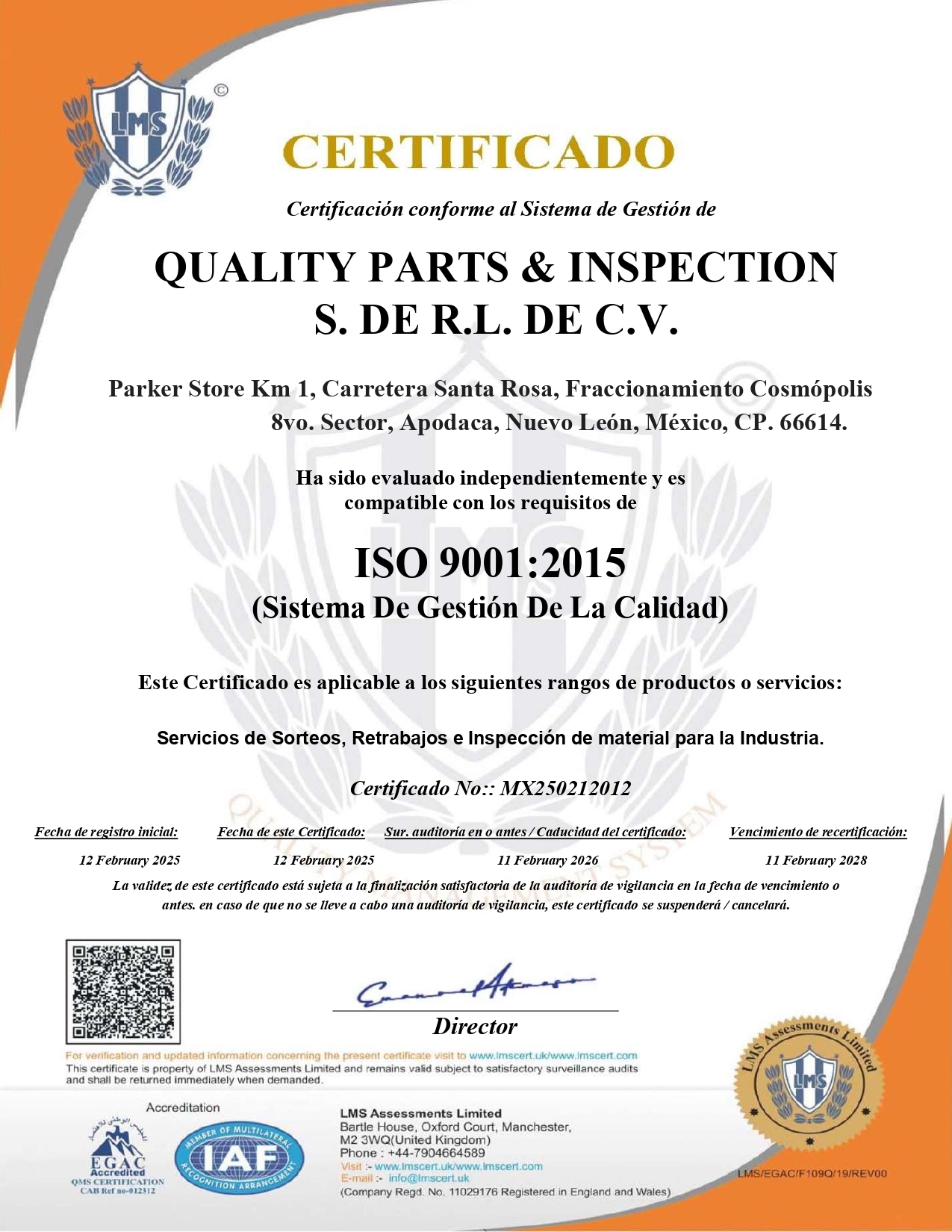 Quality Parts & Inspection - QPI | Apodaca
