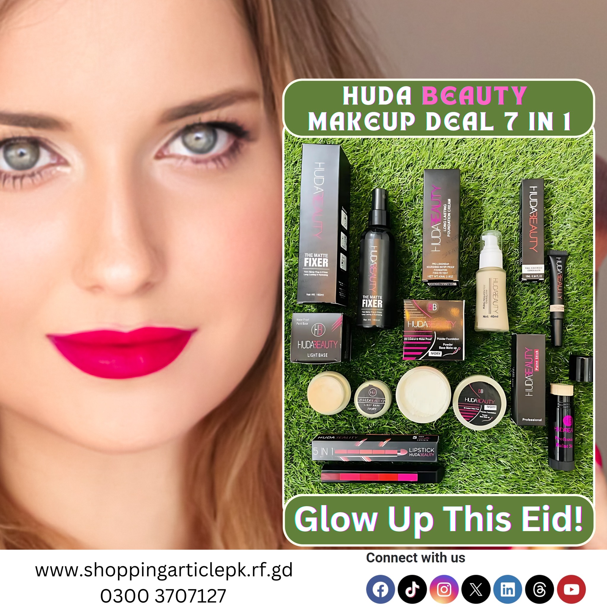 Shopping - 💄 Eid Glam Made Easy! 💄 Get the ultimate 7-in-1 Huda Beauty ...