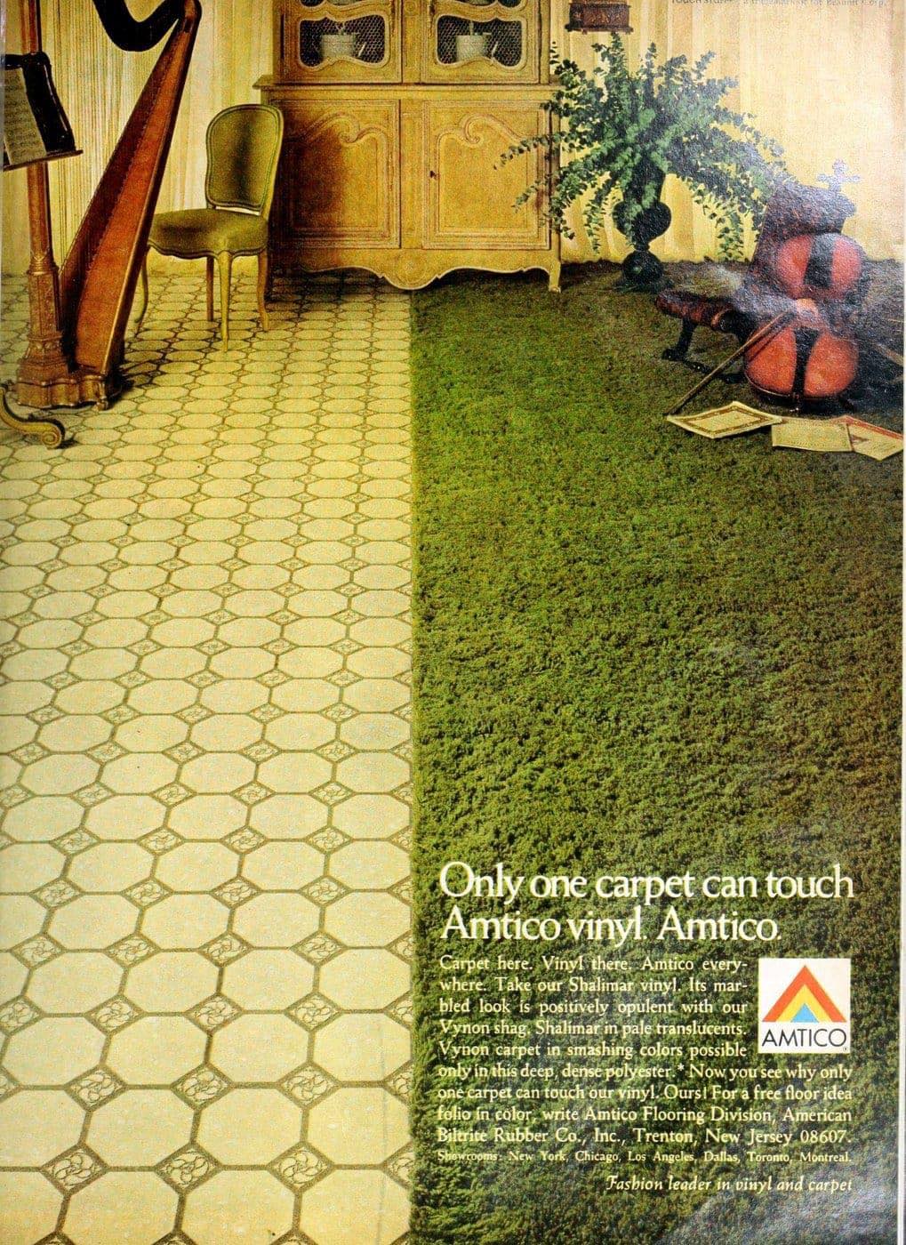 That - ~🥑 Avocado green tile and shag carpet. Why.?.because it was the ...