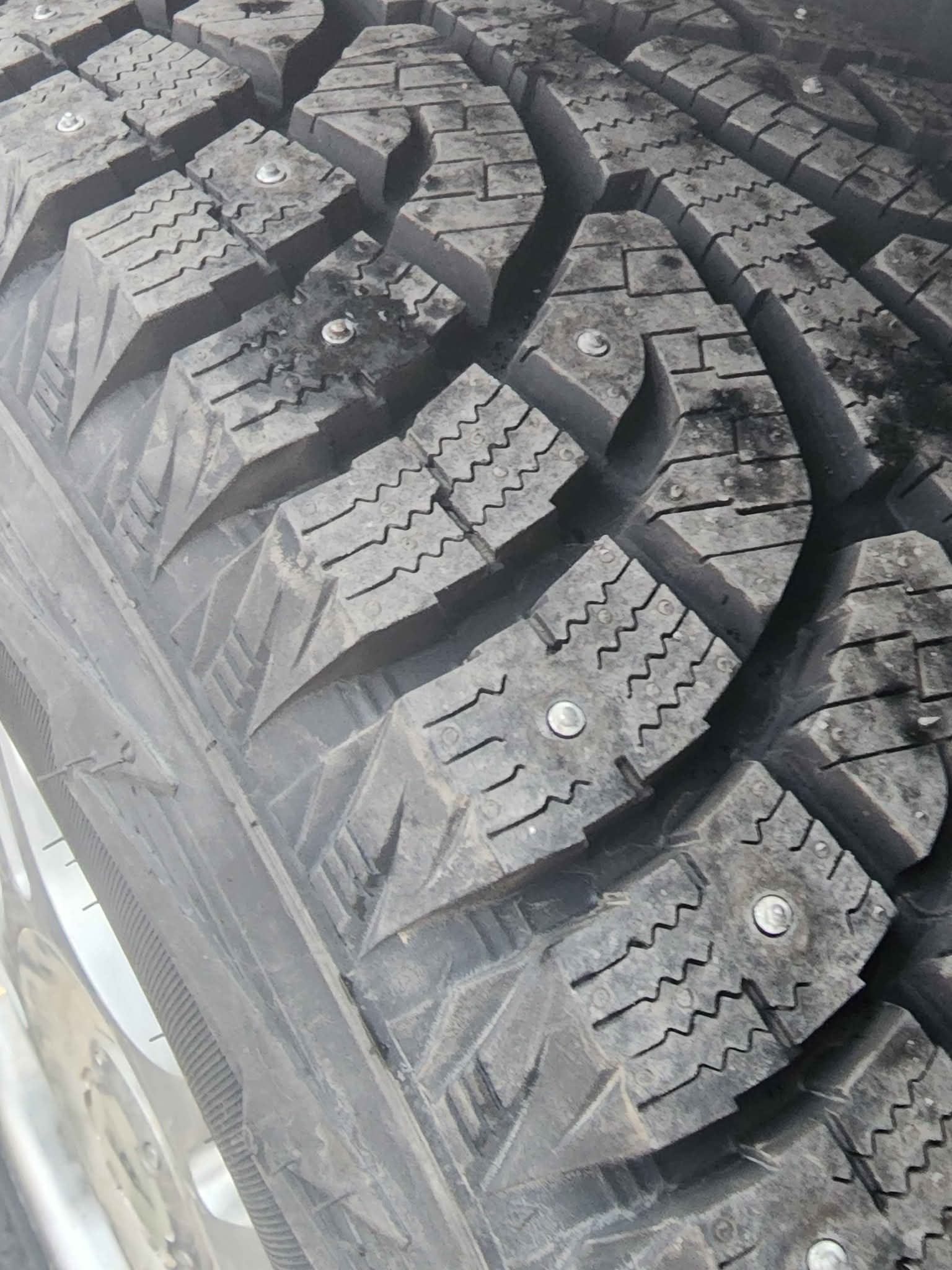Studded tires / wheels included 