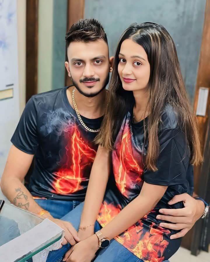 Cricket For India - Axar Patel with his lovely wife, Meha 💘 # ...