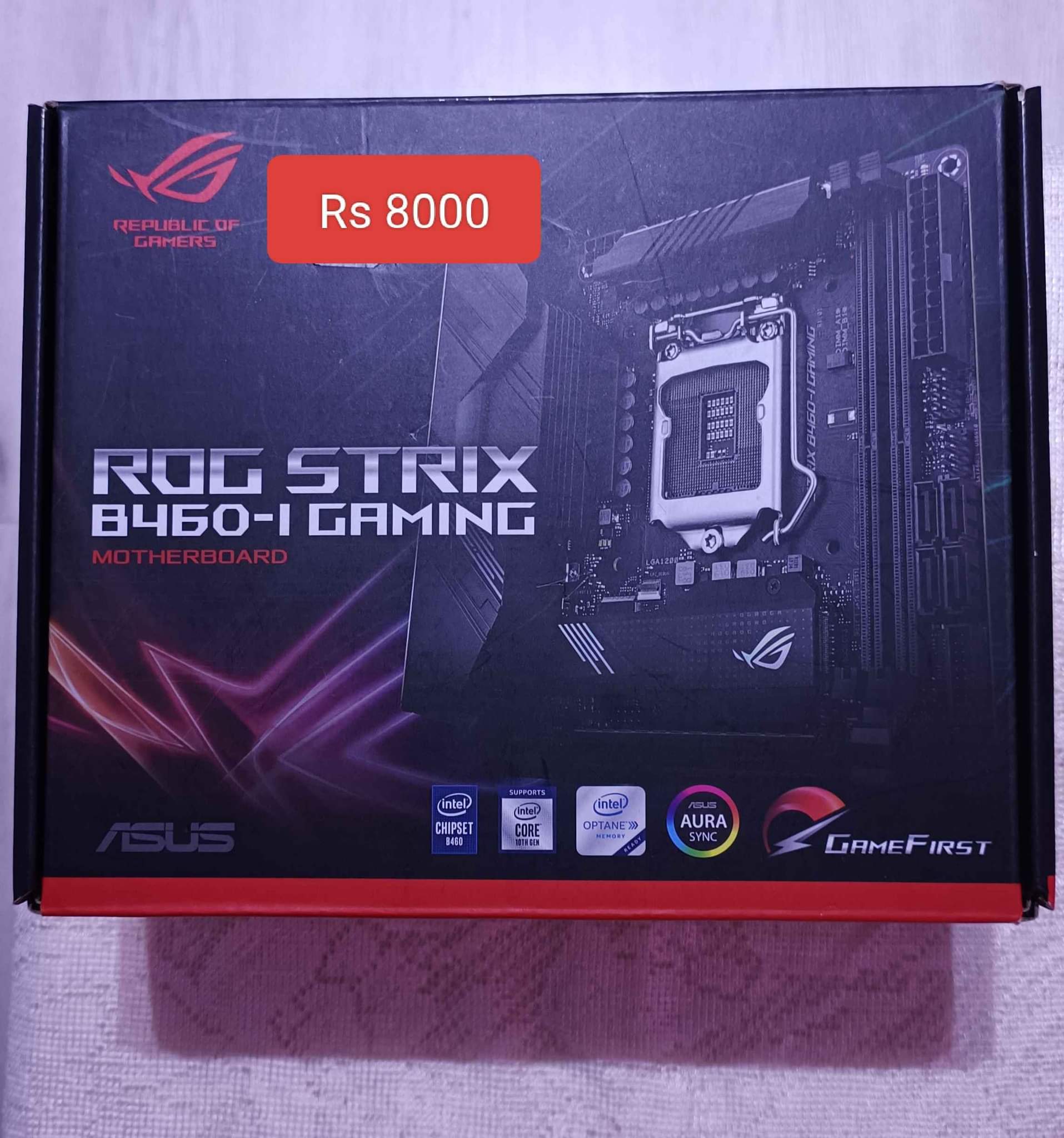 Asus Rog Strix B460-wifi I5 10400 Cpu cooler for sale Inbox for 