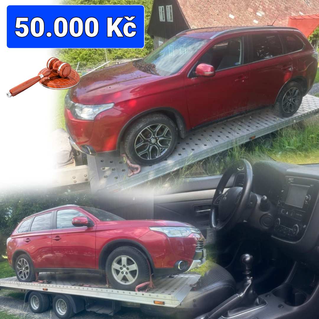 Dražby - Mitsubishi Outlander - 50.000 Kč ️ https://www.extrh.cz/28-8 ...