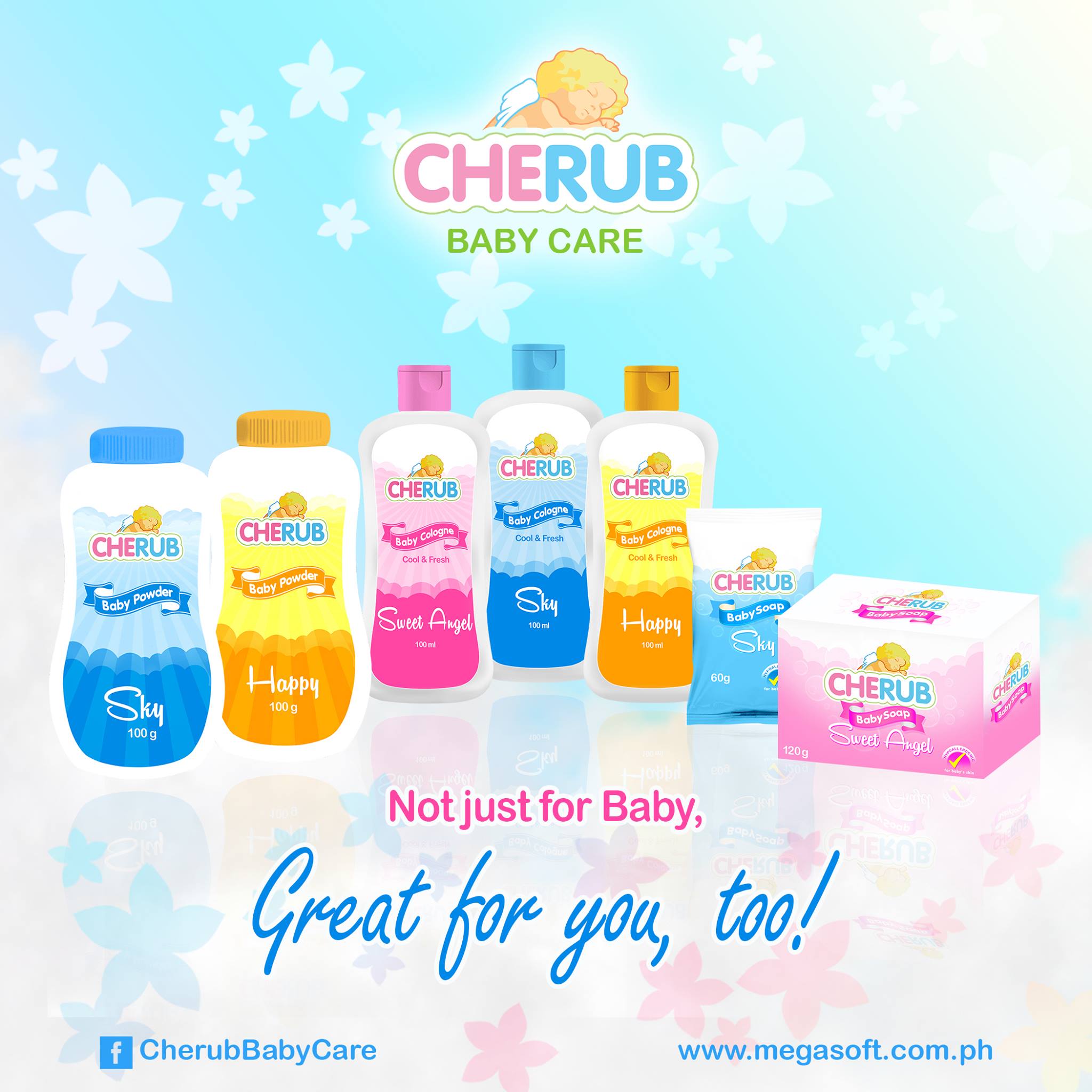 Cherub - The all new Cherub Baby Cologne, Powder and Soap keeps you ...