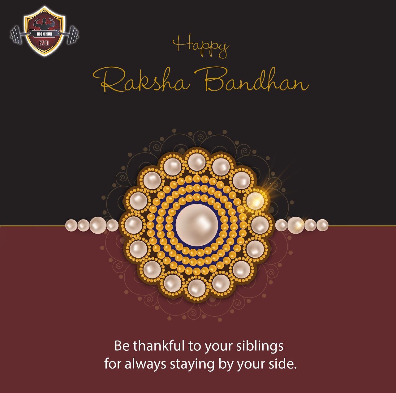 IRON HUB Gym - Happy Raksha Bandhan . . #rakhshabandhan...