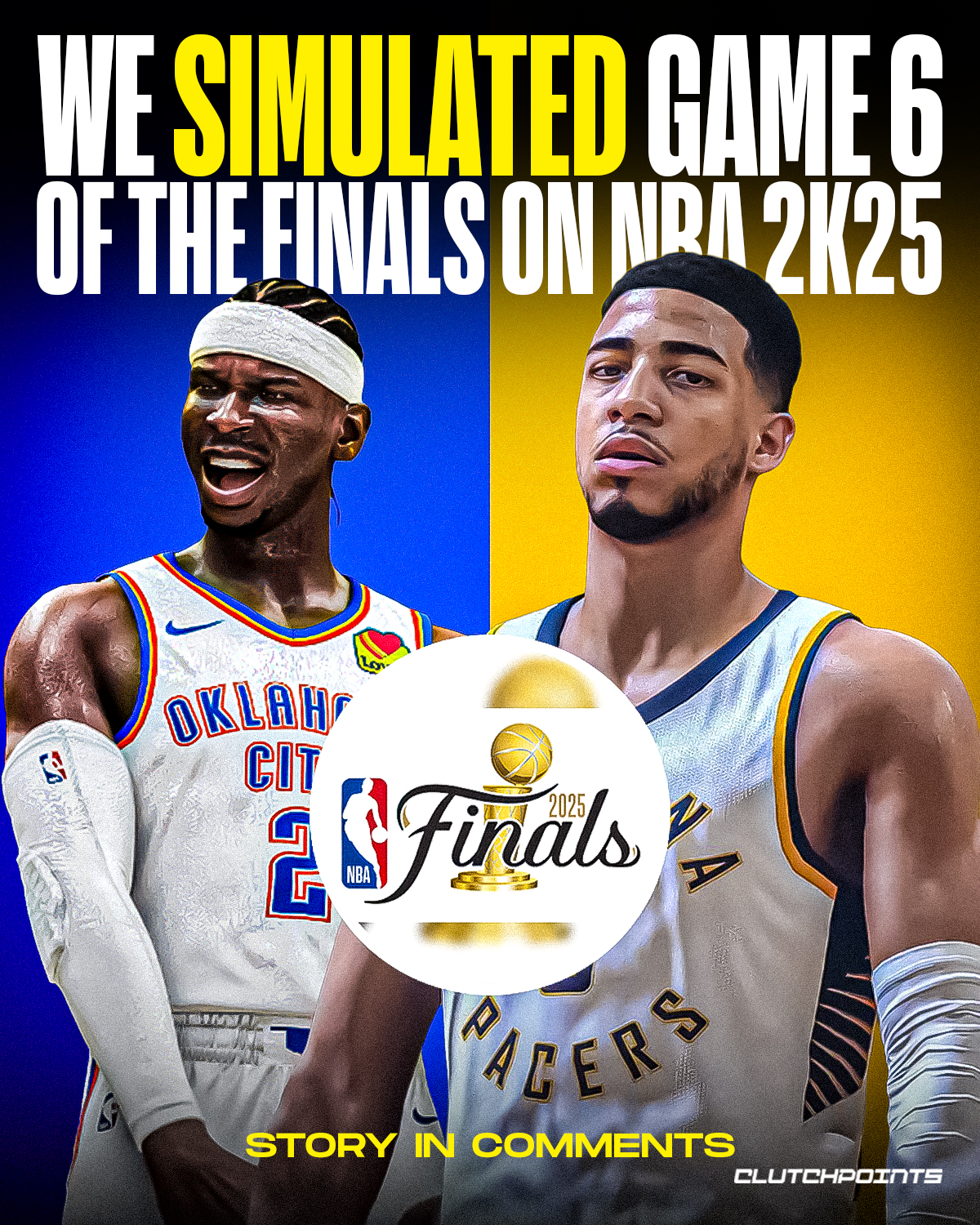 ClutchPoints - NBA 2K25 simulated Game 6 of the NBA Finals... | Facebook
