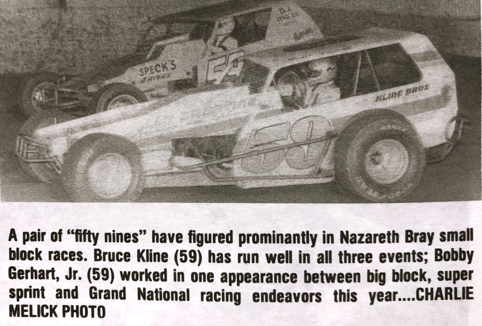 Nazareth - Bruce Kline #59 inside Bobby Gerhart Jr. #59 in Charlie Bray ...