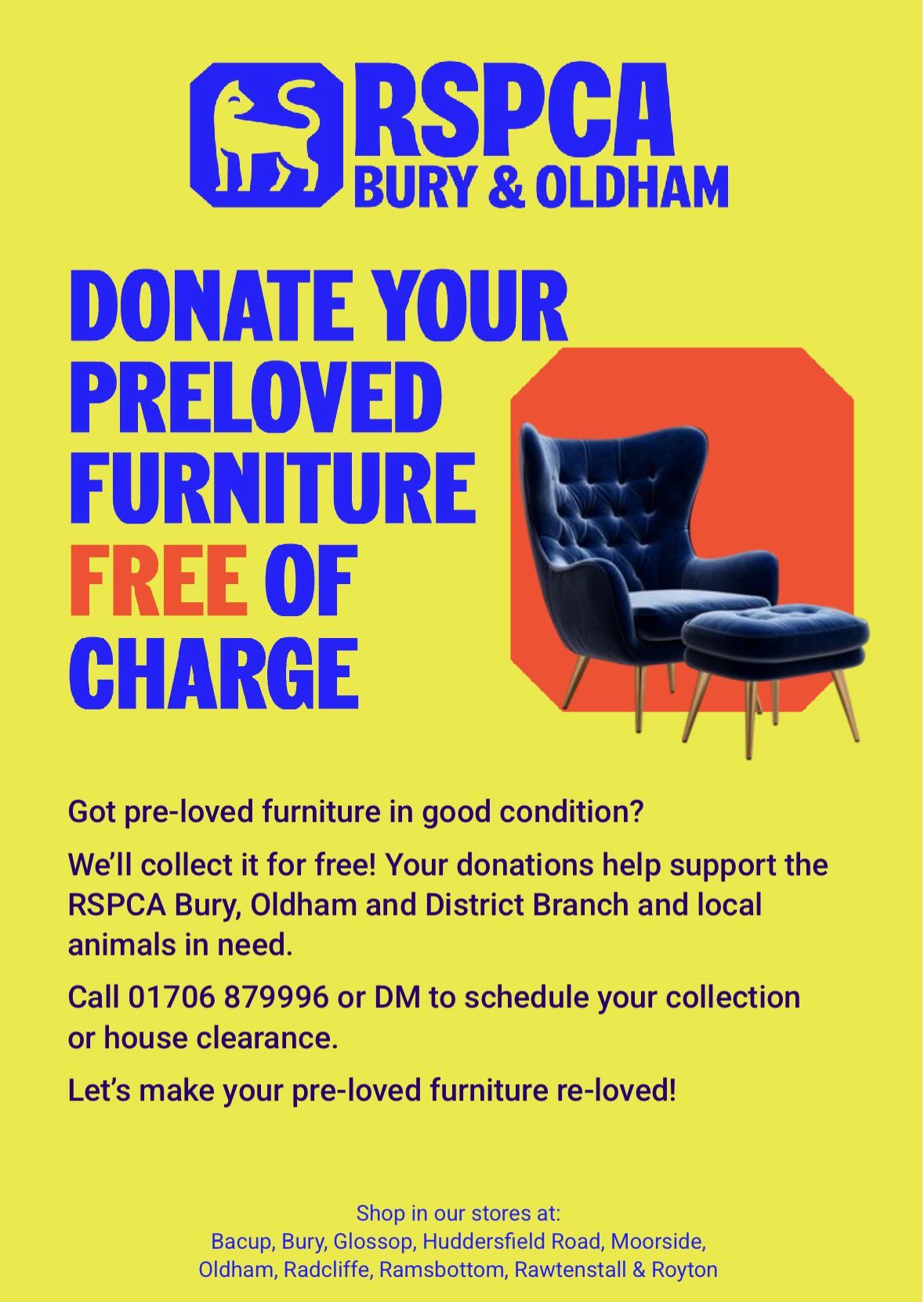 Bury & Radcliffe - RSPCA Charity Shop | Bury