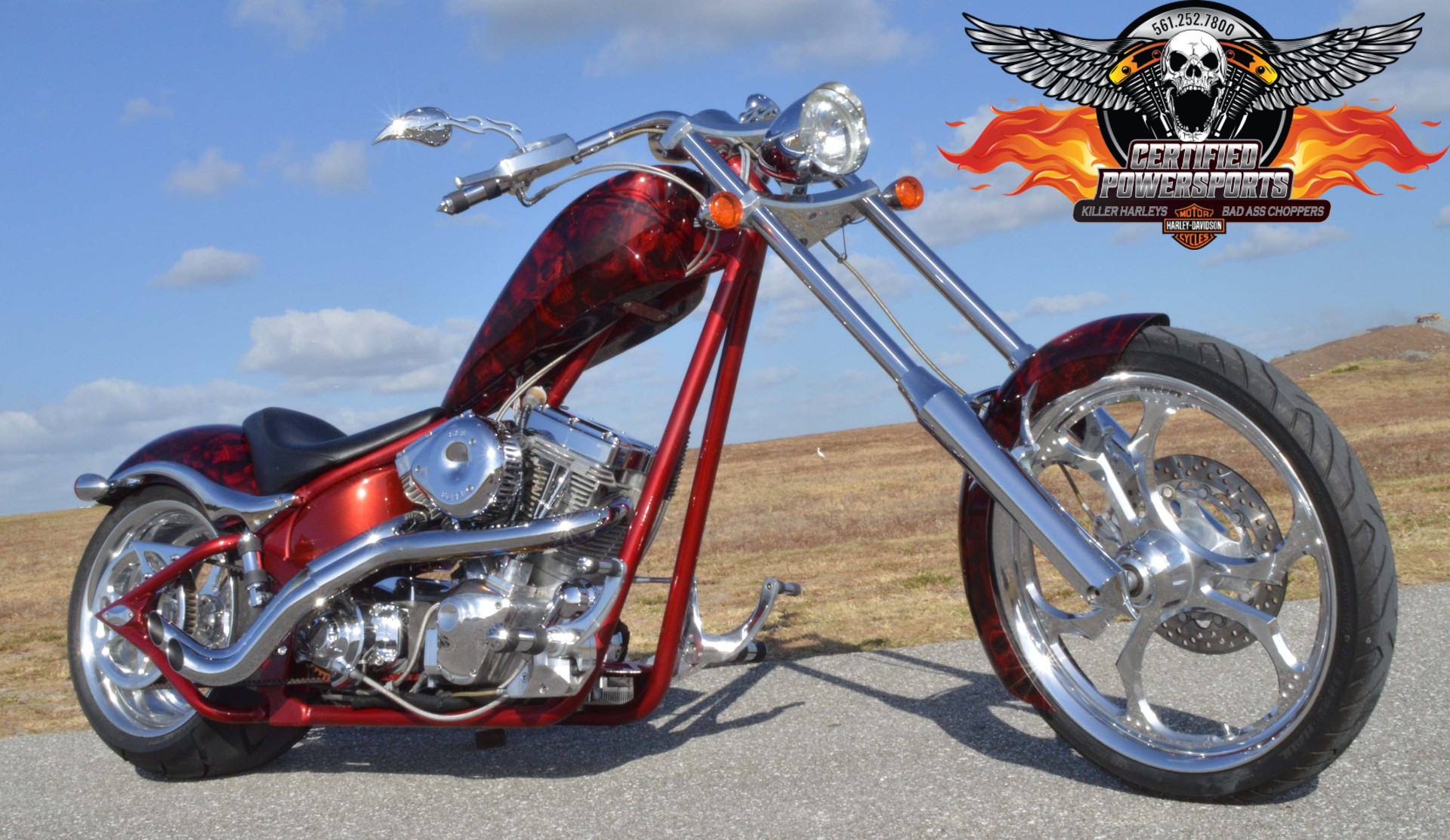 SOLD *** 2008 BIG DOG K-9 SOFTAIL CHOPPER 300 REAR TIRE, One Owner