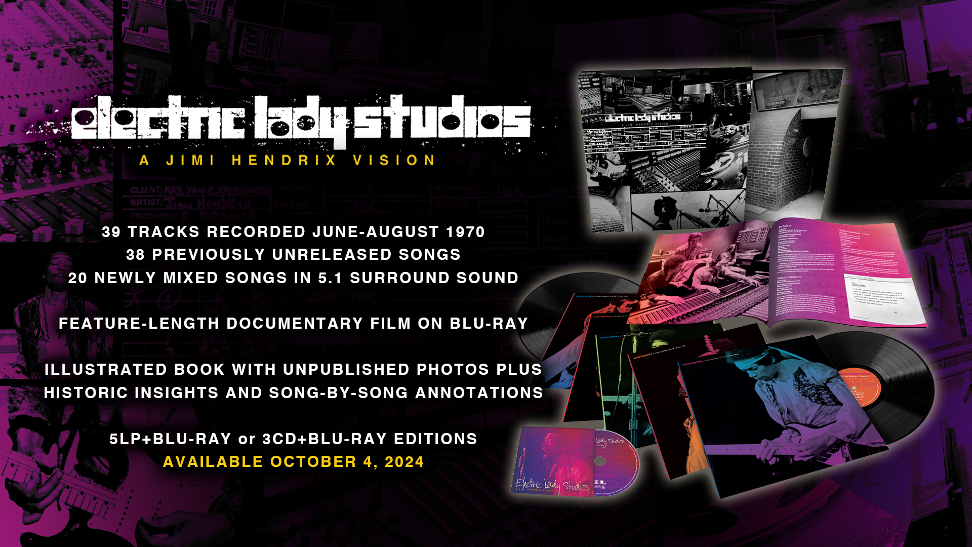 The deluxe box set ELECTRIC LADY STUDIOS: A JIMI HENDRIX VISION