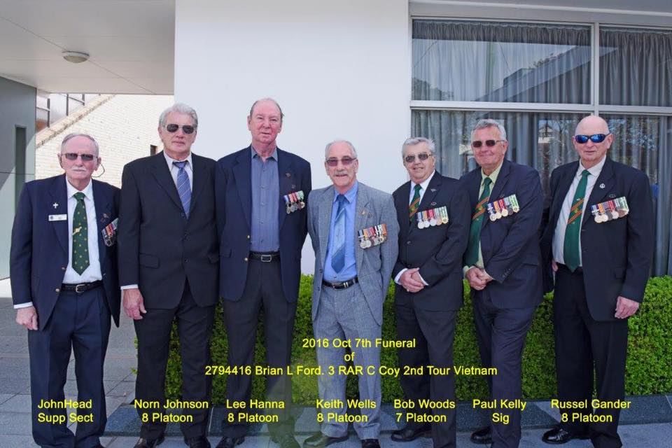 3 RAR VIETNAM 1971 TOUR - The Diggers who attended Brian 