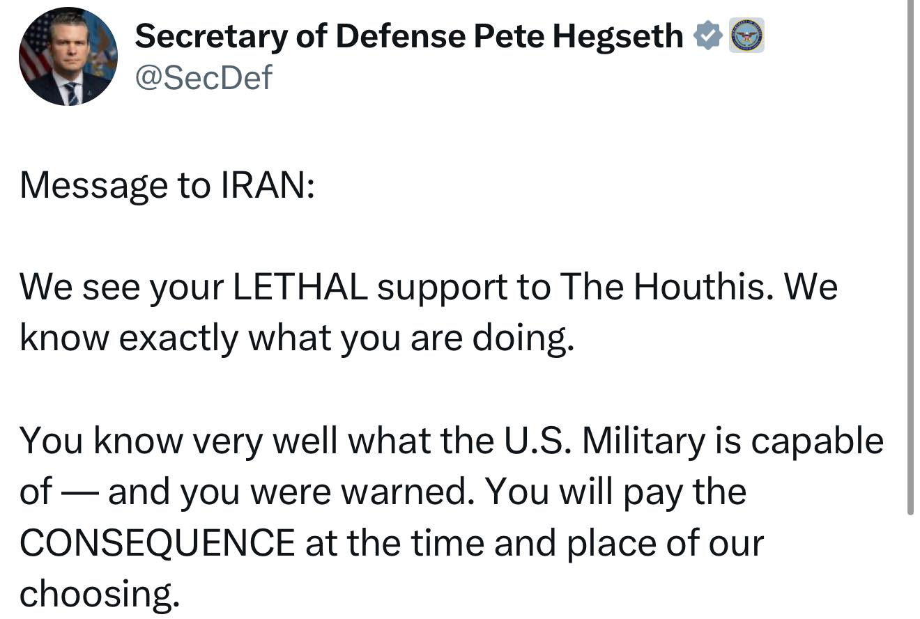 Donald - BREAKING: Secretary Hegseth gives Iran a warning! | Facebook