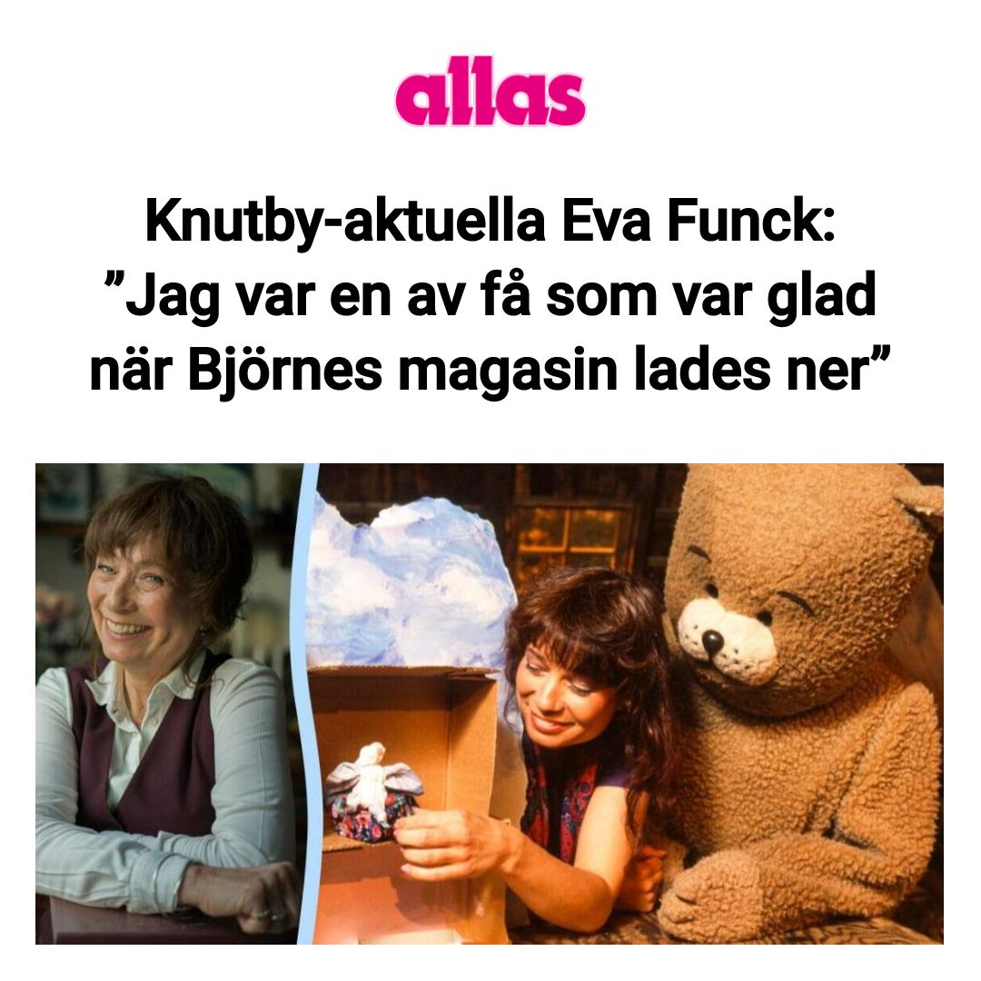 Allas - Underbart att se henne igen! ️ LÄS: allas.se/noje/eva-funck ...