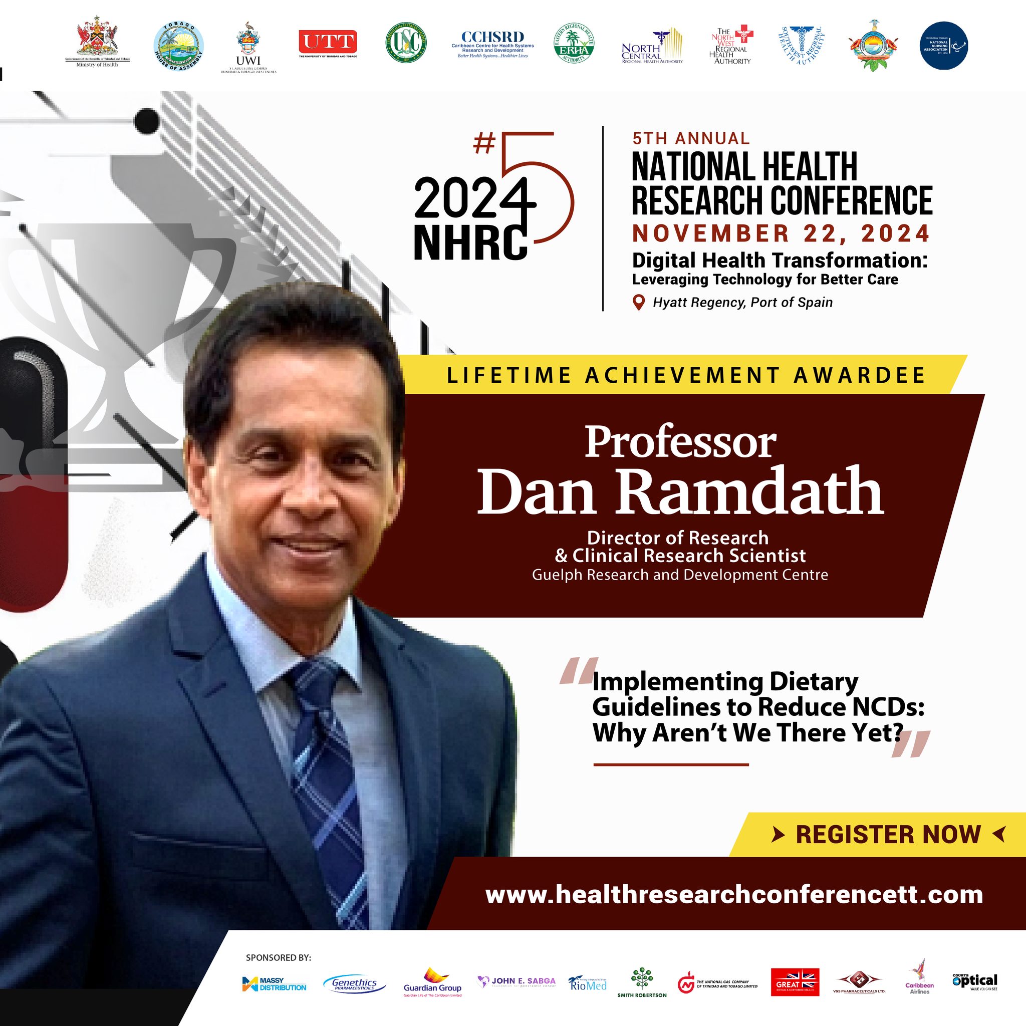 Faculty - NHRC 2024 Dr. Dan Ramdath will be honored at the NHRC with ...
