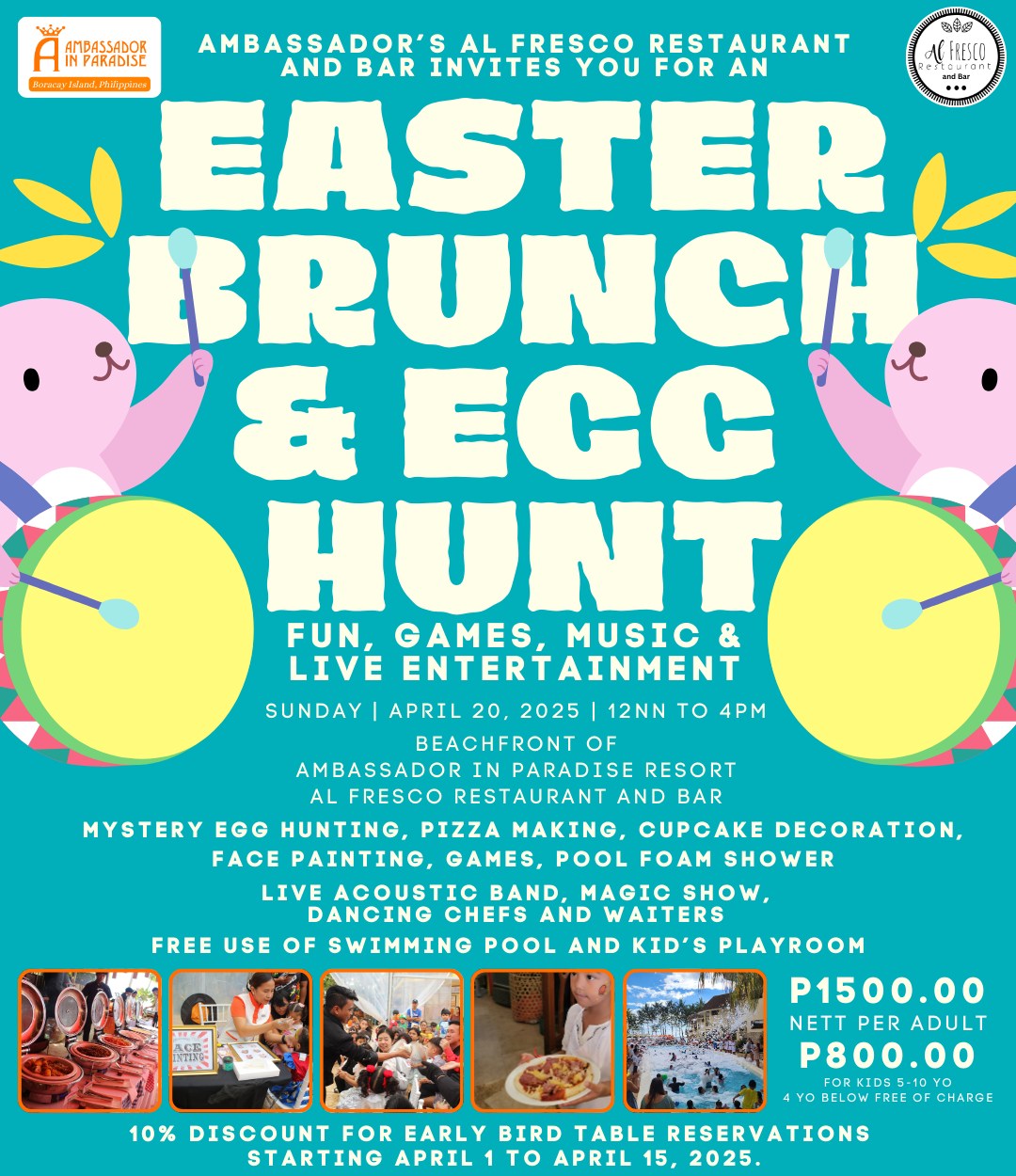 Ambassador - 🐰🌸 Easter Brunch & Egg Hunt at Al Fresco Restaurant! 🌸🐰 ...