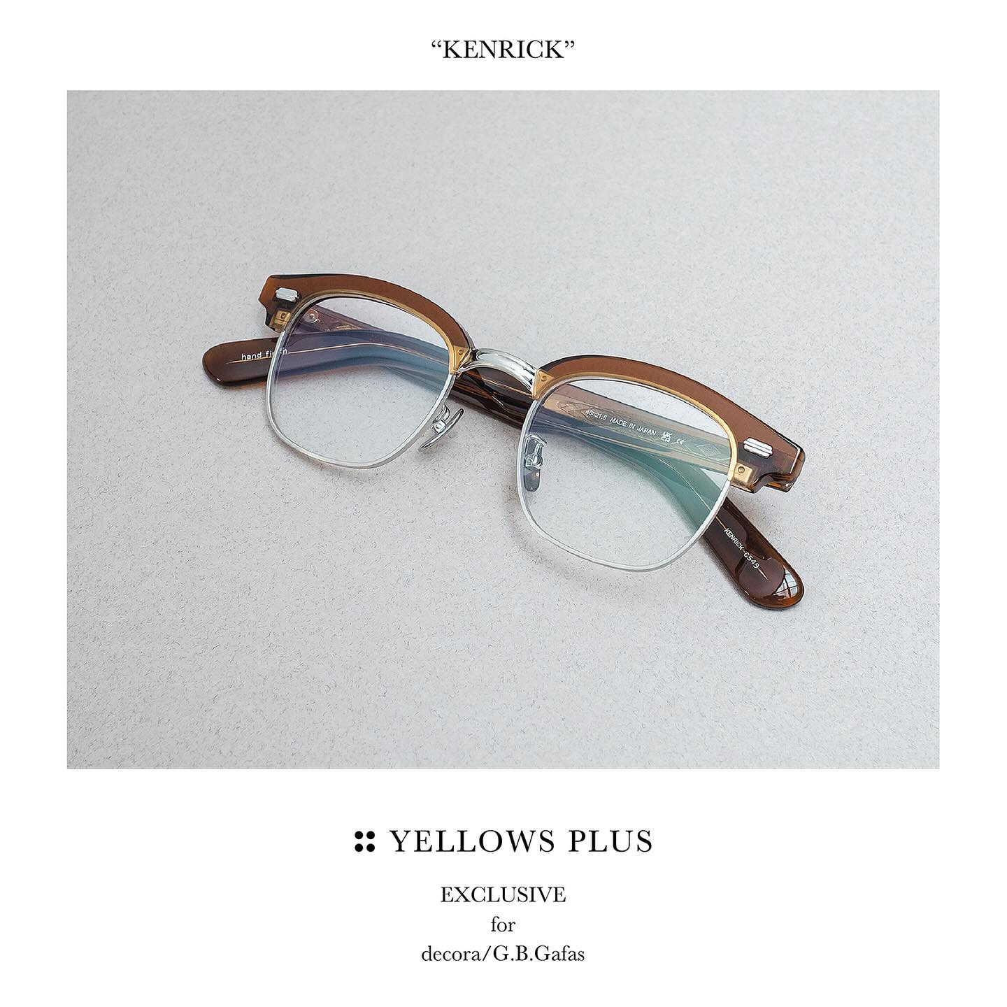 YELLOWS PLUS EXCLUSIVE for decora/G.B.Gafas 】 . YELLOWS PLUSの 