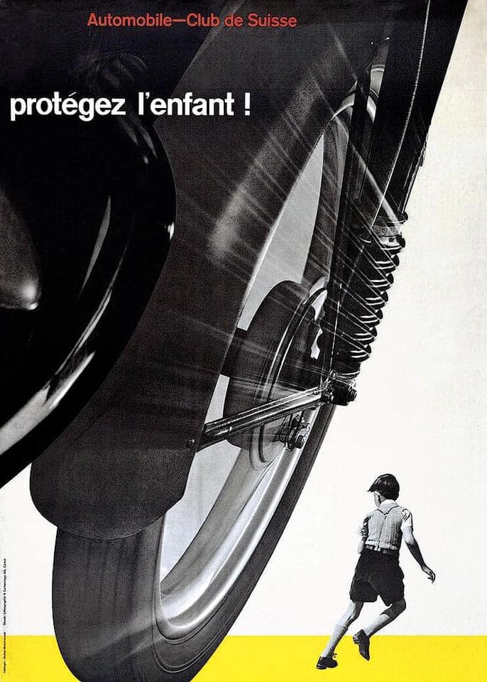 Josef Muller Brockmann Posters for the Swiss Automobile Club