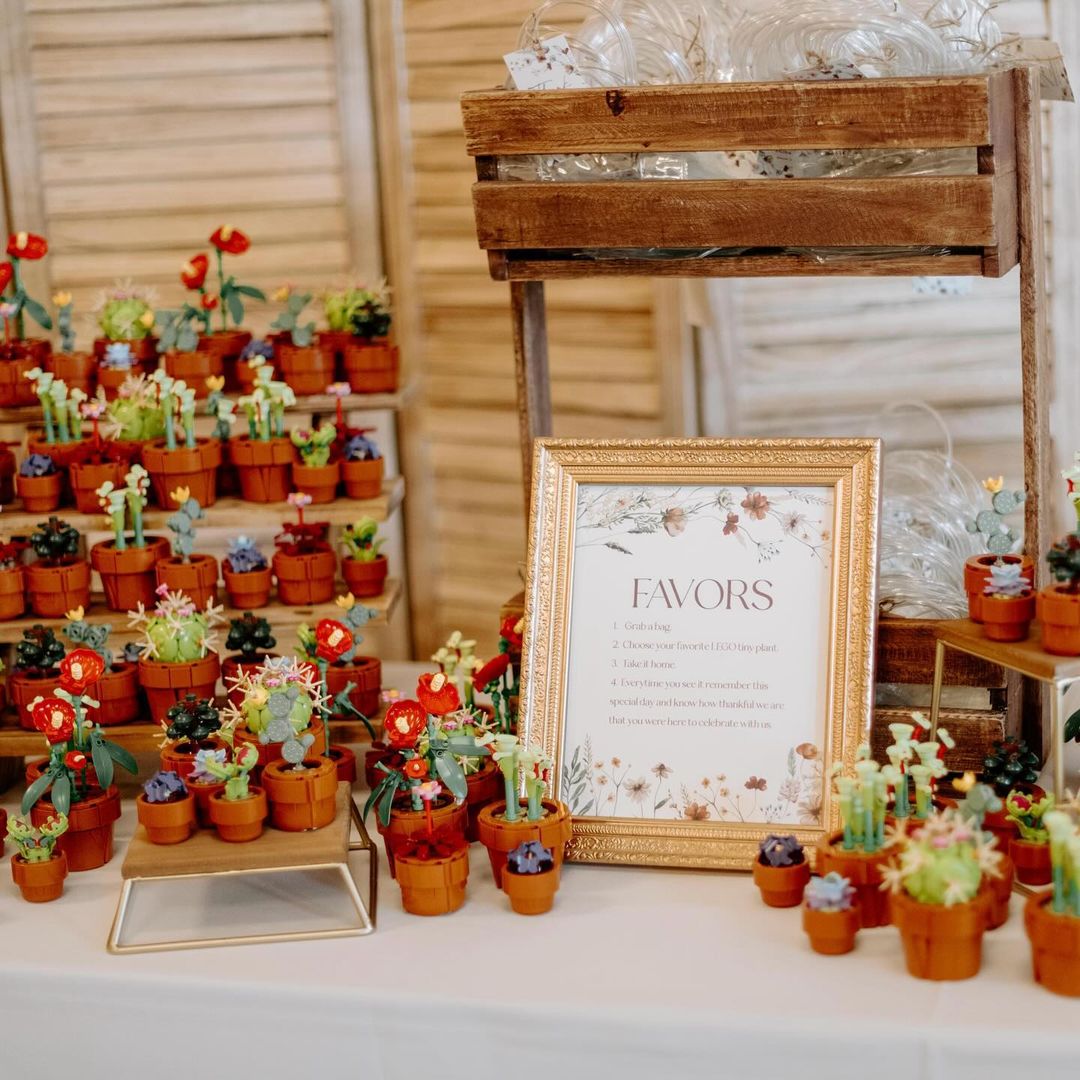 Tiny LEGO Plants as Wedding Favors via... - Beyond the Brick | Facebook