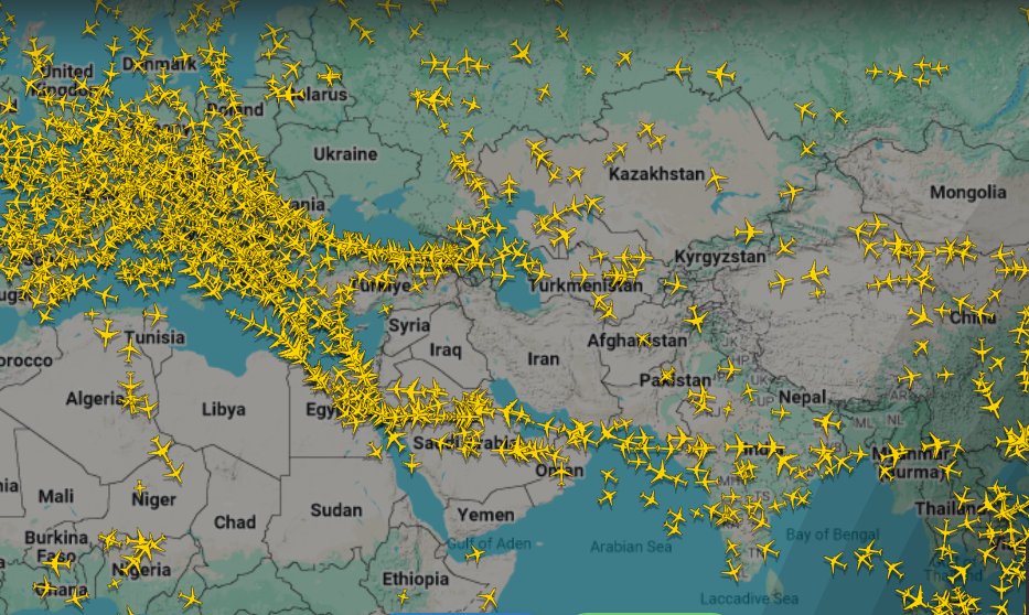 All - Air travel across #WestAsia continues to face major disruptions ...