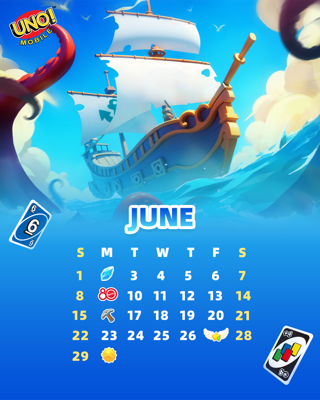 UNO! - 🗓️ 𝐉𝐮𝐧𝐞 𝐂𝐚𝐥𝐞𝐧𝐝𝐚𝐫 for UNO! Mobile! 🏕️ June 2
