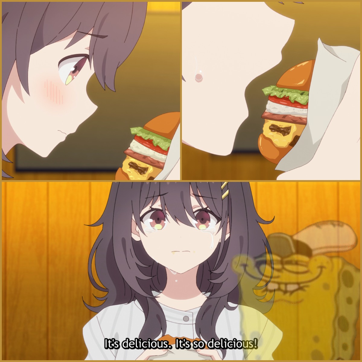Anime Corner - When you finally try a krabby patty 🍔... | Facebook