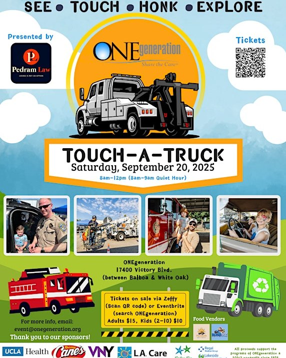 Winnetka - Touch A Truck September 2025- ONEgeneration Family Event in ...