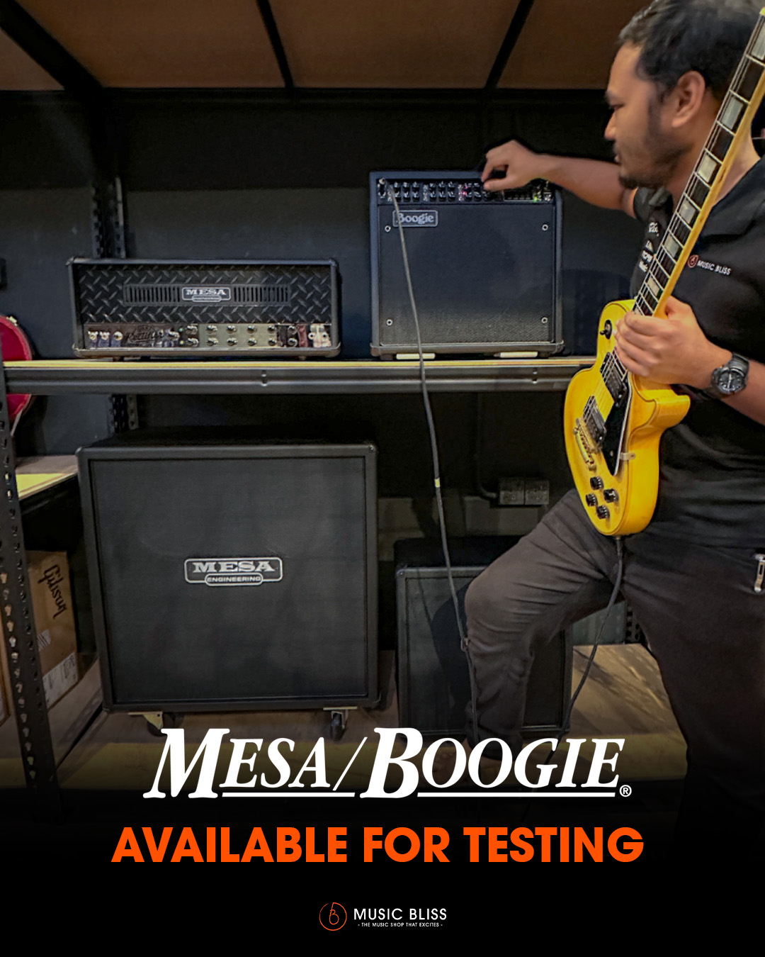 Music - Mesa Boogie collection at our showroom. Have you guys tried it ...