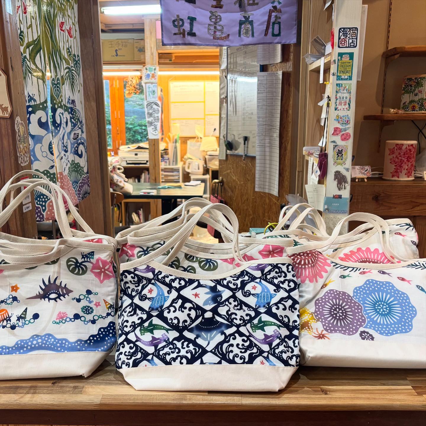 紅型雑貨「虹亀商店」 - 🌟福バッグ、たくさんの反響をいただき