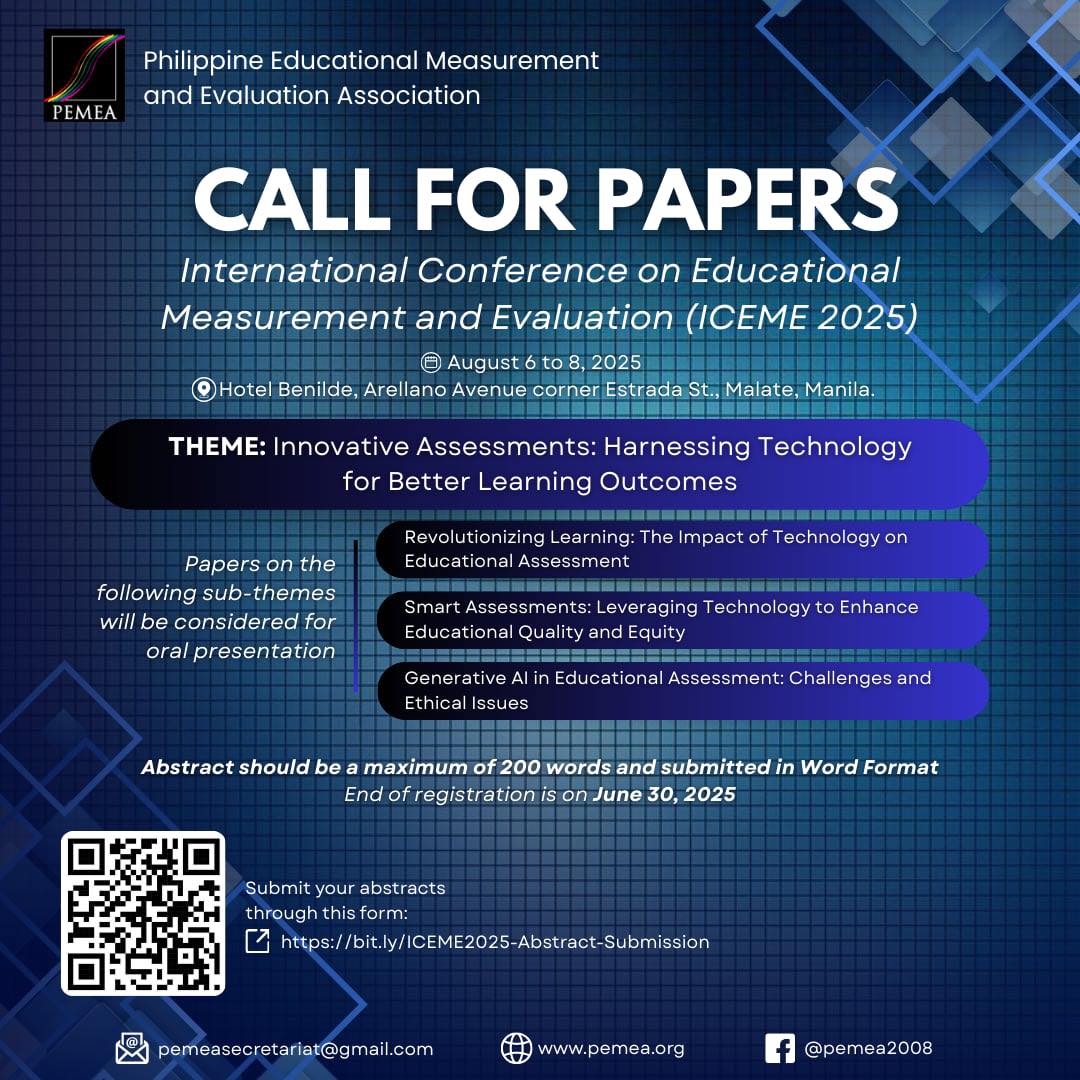 Philippine Educational Measurement and Evaluation Association | Manila