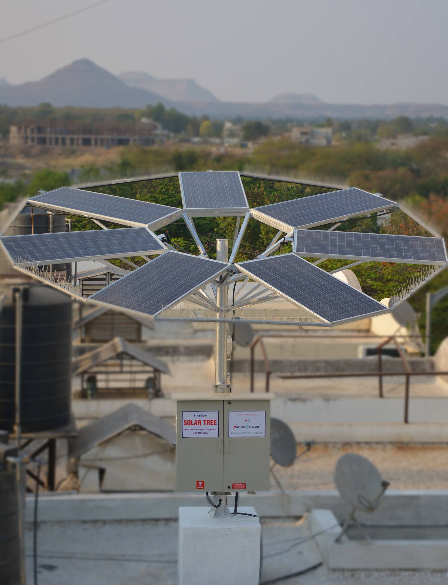 First ever Solar Tree with Net-metering... - Navitas Efficens | Facebook