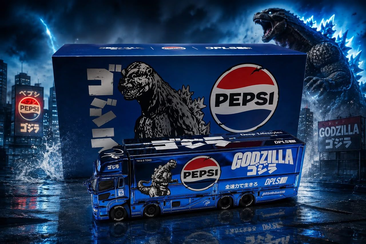 Pre-order Pepsi Godzilla HK toy car at Tambuter Toys & Diecast