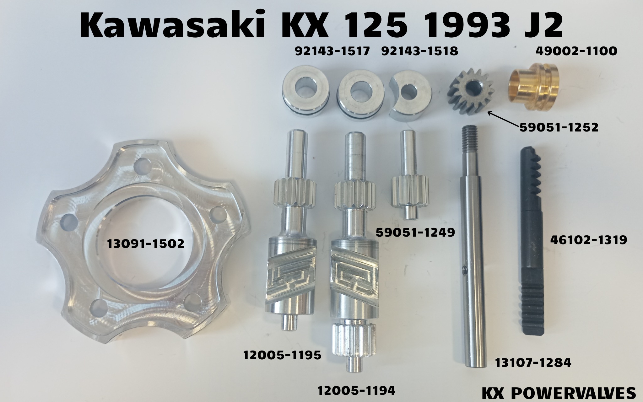 Kawasaki KX 125 1993 J2 for this models i manufacturing : 12005